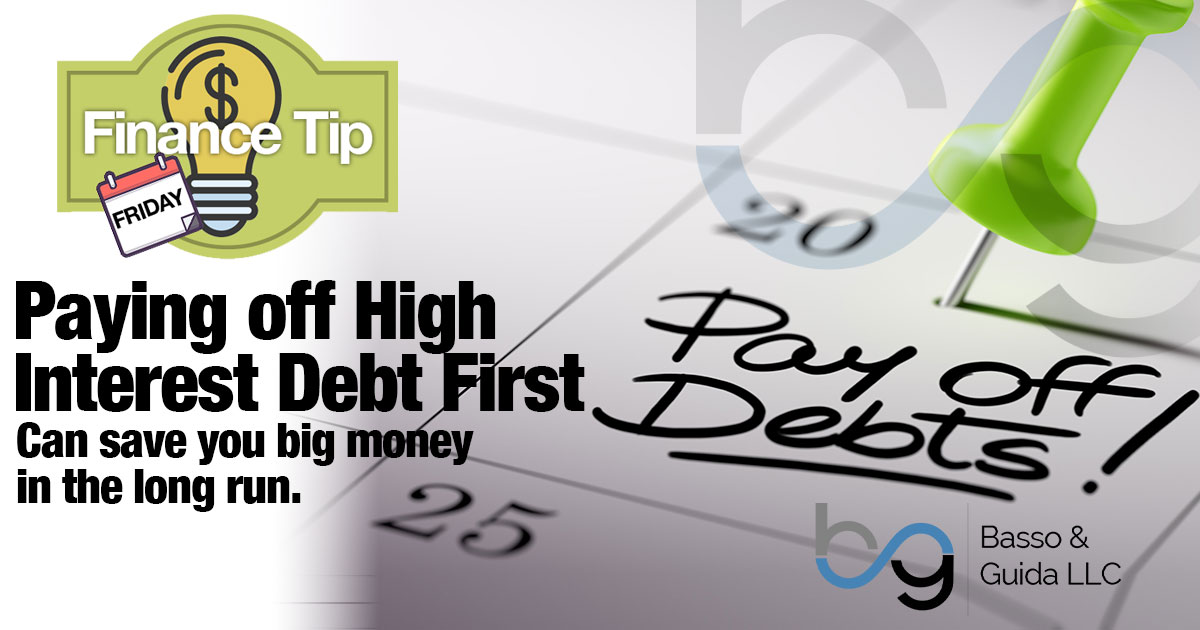Paying Off High Interest Debt First